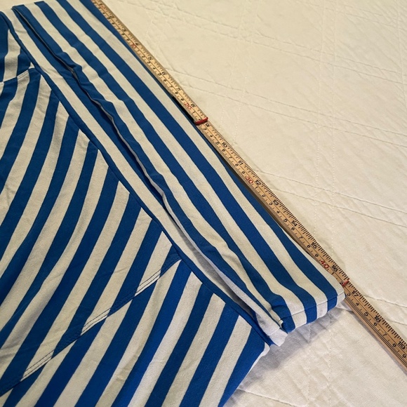 Bundle 2 Gap Maxi Skirt Striped XL Flowy Soft Fold Over Navy/Bright Blue Modest - Picture 10 of 16